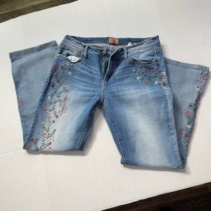 Jeans Sundance driftwood delicate embroidery 32/14 length 28